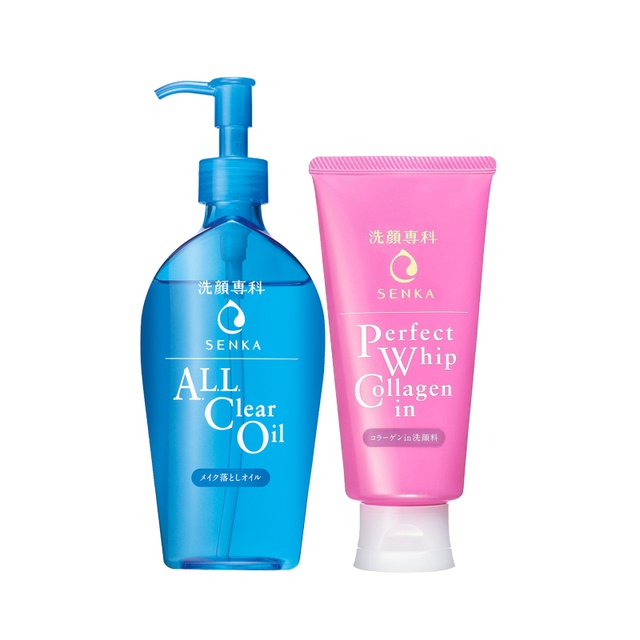 Bộ đôi Dầu tẩy trang và Sữa rửa mặt Collagen Senka (A.L.L Clear Oil 230ml + PW Collagen In 120g)_95011 | BigBuy360 - bigbuy360.vn