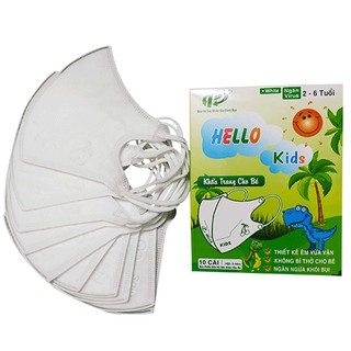 Khẩu trang 3D Hello Kids cho bé (hộp 10 cái)