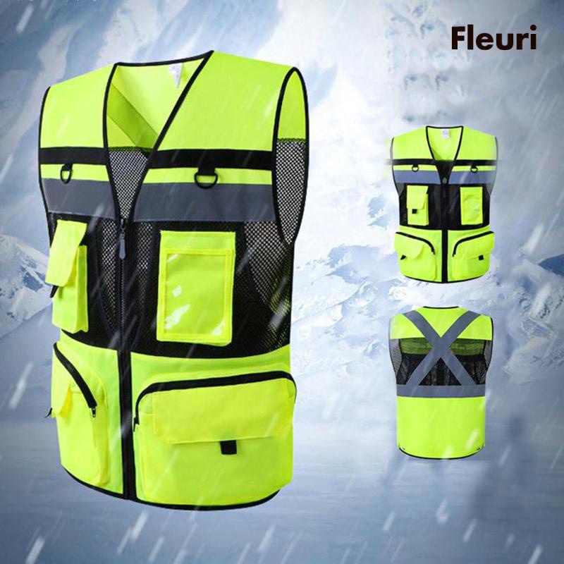 Áo Phản Quang Có Túi Thoải Mái Khi Đỗ Xe