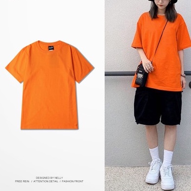 Áo Thun Trơn - Áo Phông Nelly Unisex Ngắn Tay Nhiều Màu Cotton 4 Chiều