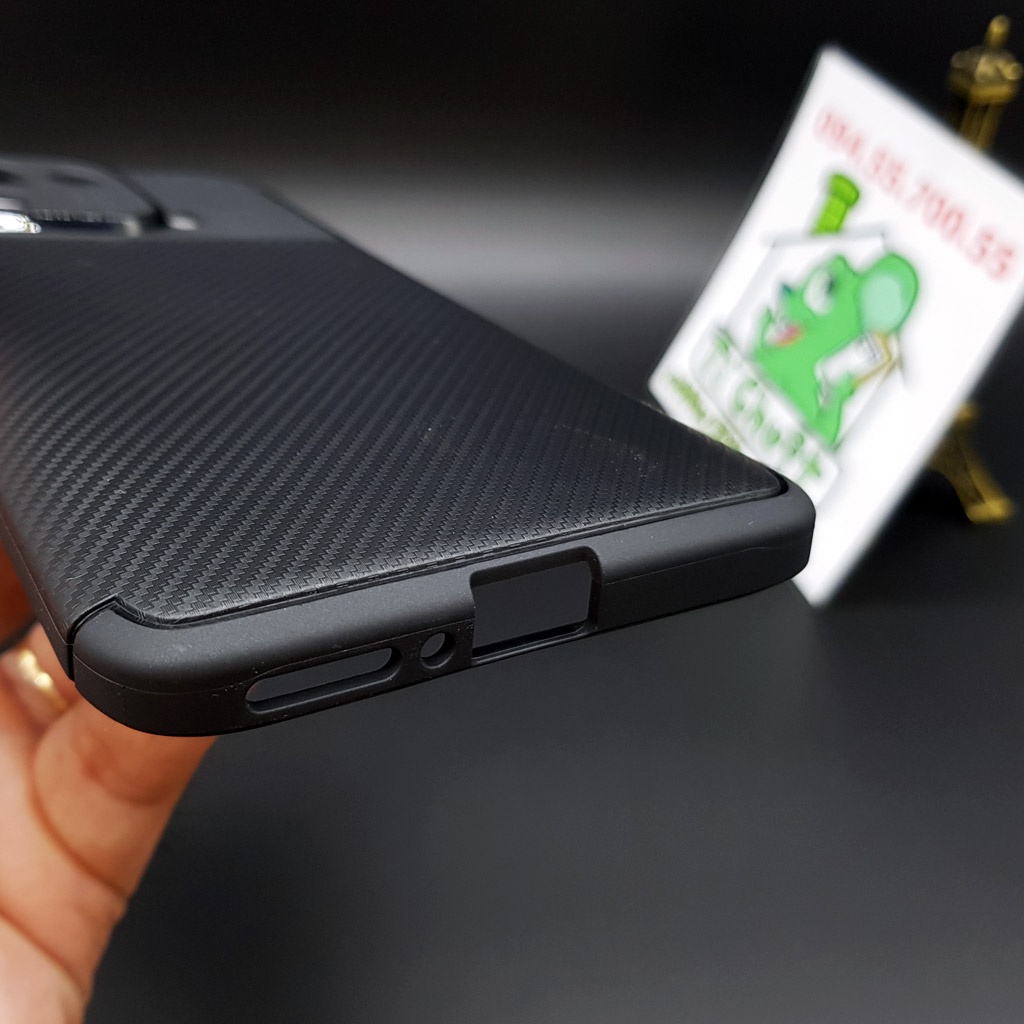 [Ảnh Thật] Ốp Lưng Xiaomi Mi 11 PRO AutoFocus Vân 3D Carbon Chống Sốc