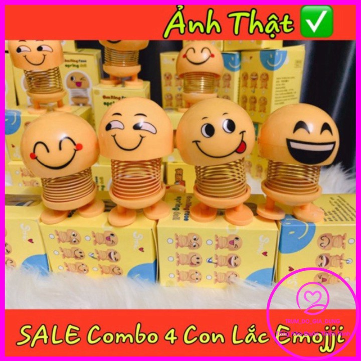 COMBO 6 CON EMOJI LÒ XO NHÚN VUI NHỘN - ICON LÒ XO - CON CIU LÒ XO GIẢM STRESS