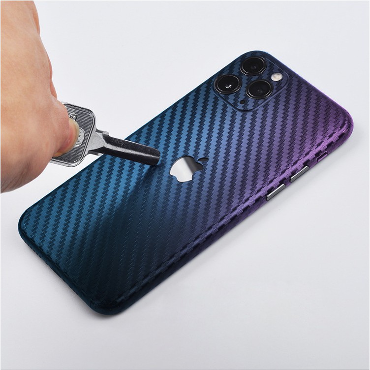 miếng dán skin iphone 12 mini , iphone 12 pro , iphone 12 pro max vân carbon 4D