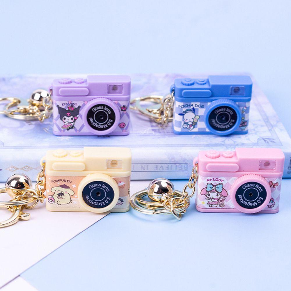 Móc Khóa Hợp Kim Hình Máy Ảnh Melody Phát Sáng Độc Đáo Charms