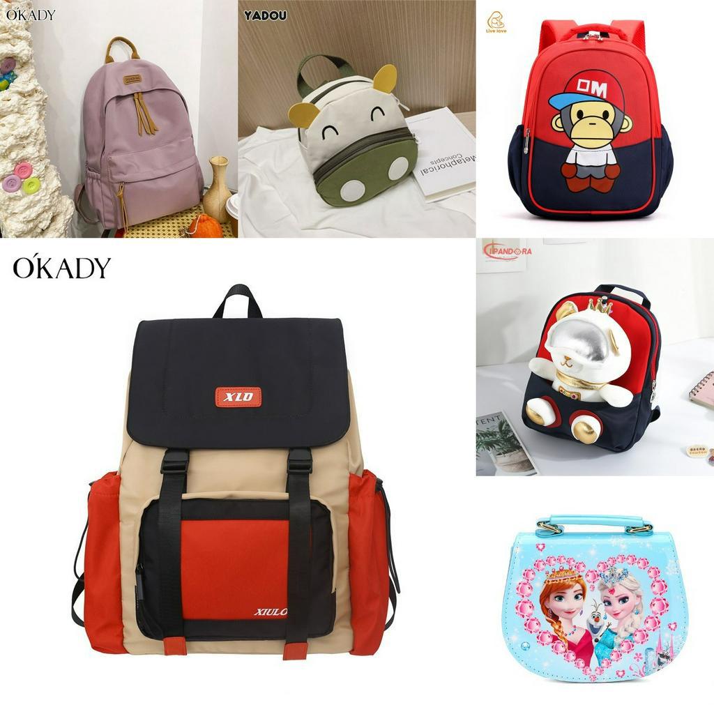 Balo Đi Học Bằng Vải oxford Chống Nước Sức Chứa Lớn Dễ Thương Giá Khuyến Mãi