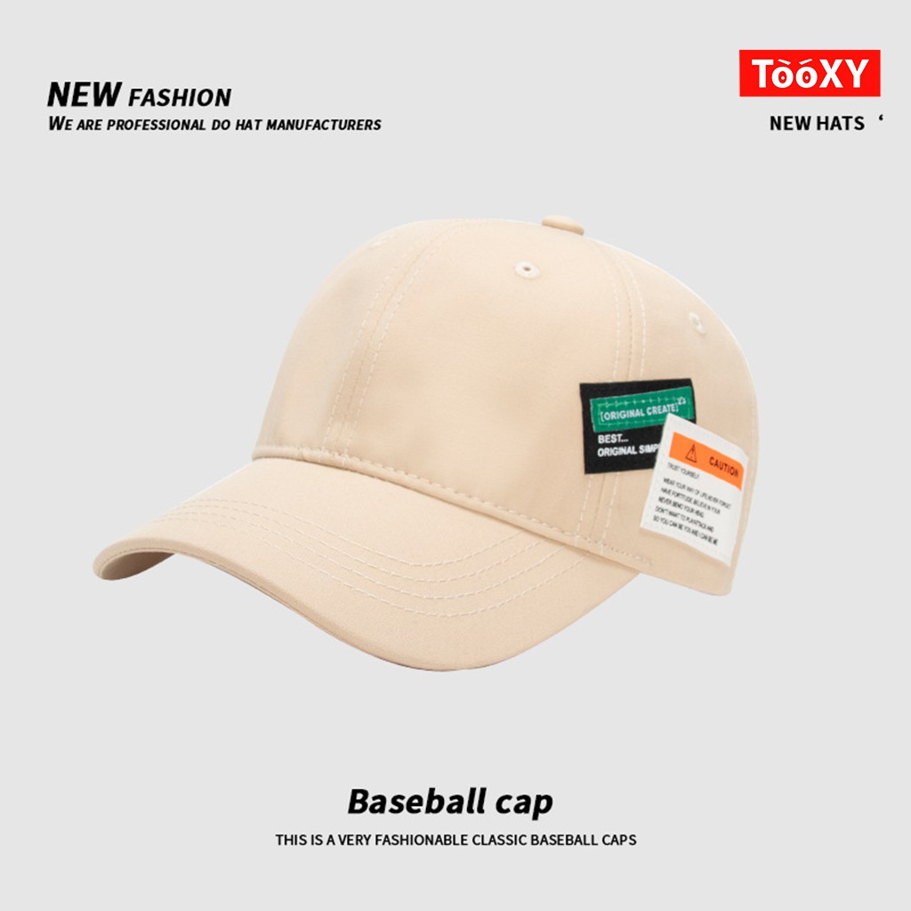 Mũ lưỡi trai bằng cotton mềm mại điều chỉnh được thời trang xuân hè mới 2021