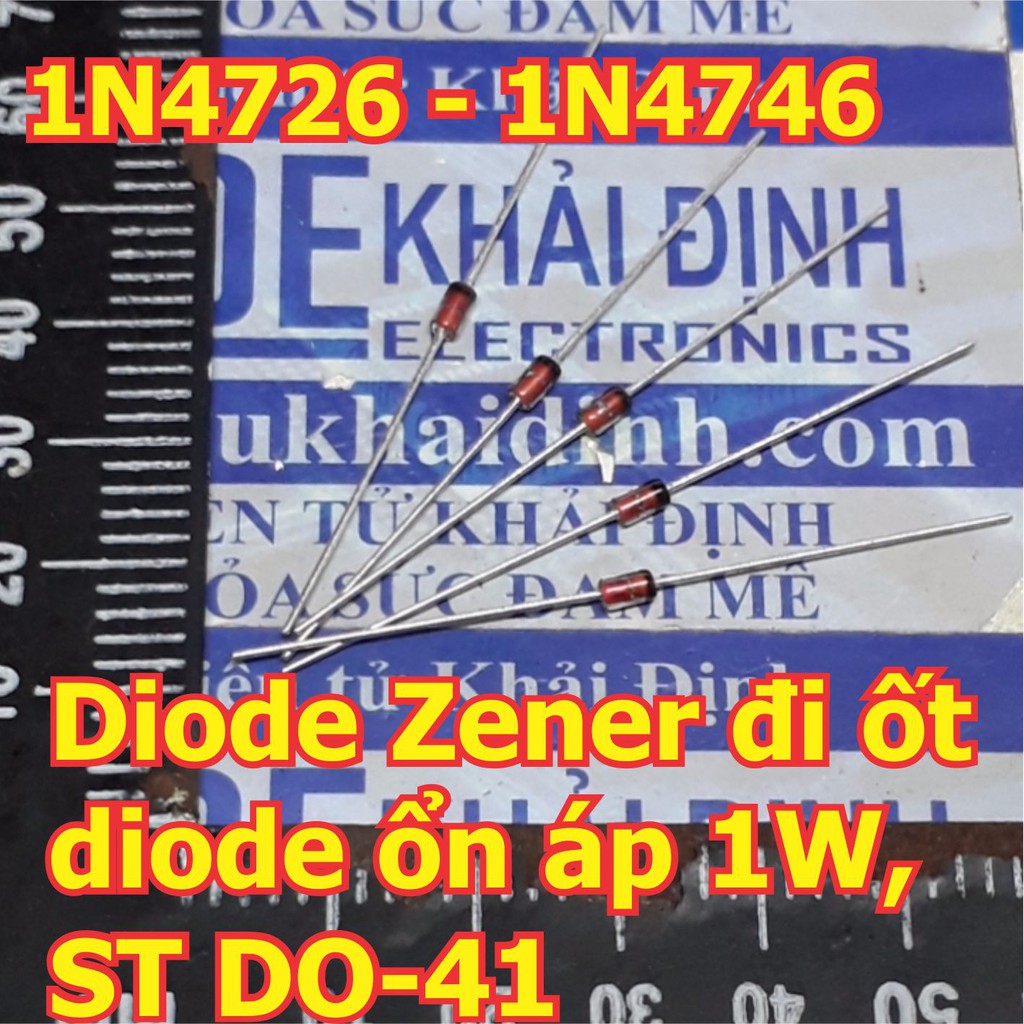 30 con Diode Zener đi ốt diode ổn áp 1W, ST DO-41 các loại 1N4726A ~ 1N4756A kde6045