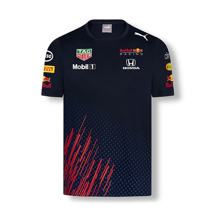 2021 Mới F1 Red Bull Racing Team Red Bull Áo Thun Tay Ngắn Nam Cổ Tròn Tốc Độ Khô Tay Ngắn Áo Thun