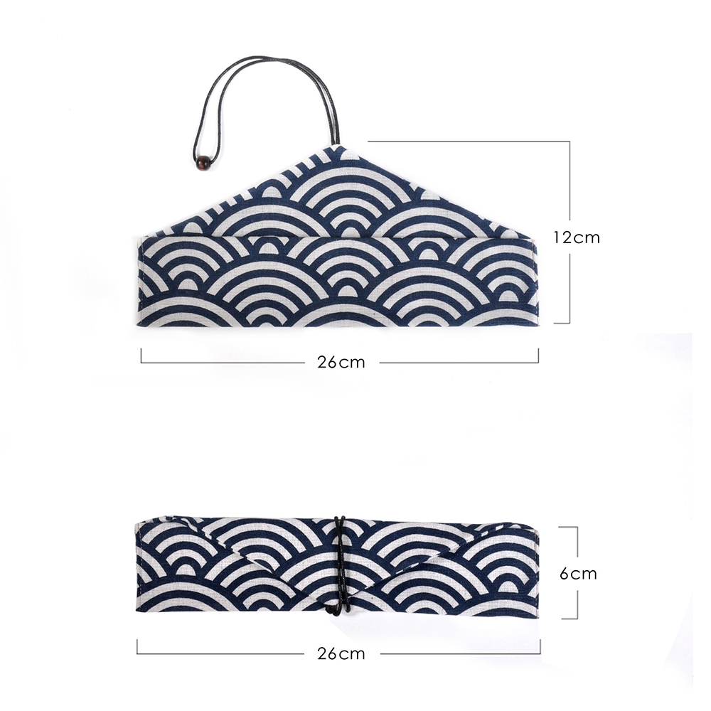 Túi đựng dụng cụ ăn bằng vải canvas kiểu dáng sáng tạo