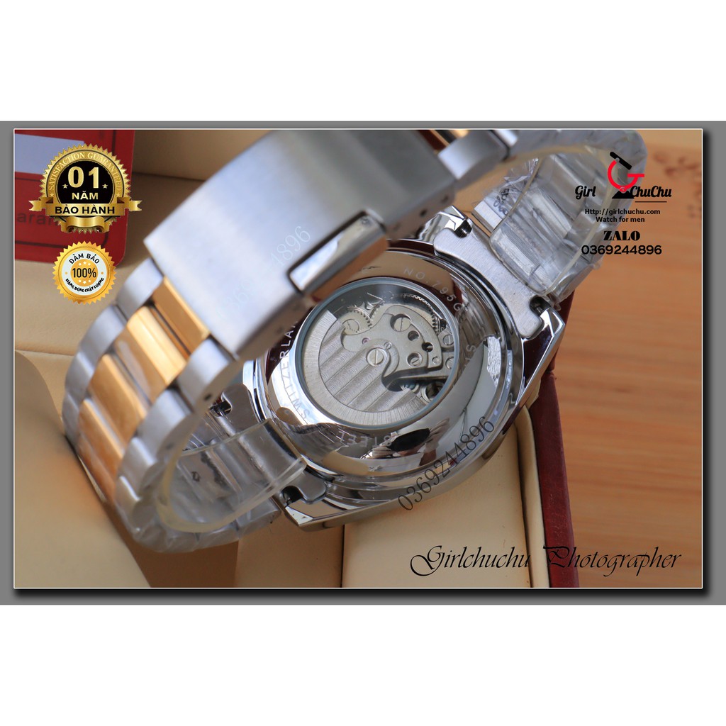 Đồng hồ nam Weisikai cơ lộ máy với thiết kế trẻ trung, máy được làm từ thép không gỉ đúc đặt nguyên khối chắc chắn