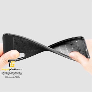 Ốp lưng Samsung Galaxy Note 10 Lite silicon giả da Auto Focus