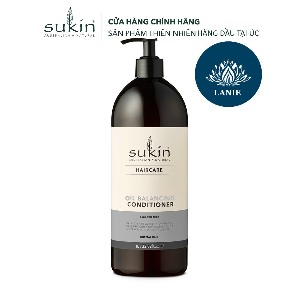 Dầu Xả Thảo Dược Dành Cho Tóc Dầu Sukin Oil Balancing Conditioner 1 lít