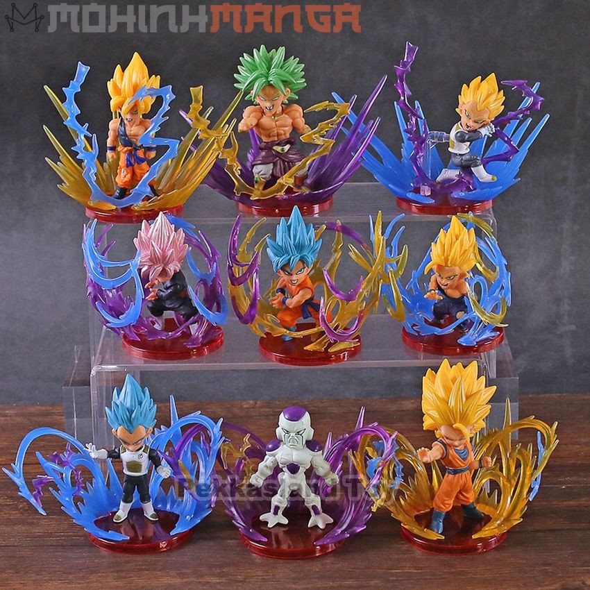 [CÓ QUÀ] Mô hình Dragon Ball Chibi Bảy Viên Ngọc Rồng Son Goku Broly Gohan Frieza Vegeta SuperSaiyan Black Goku SSJ SSJ3