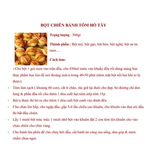 Bột chiên bánh Tôm Hồ Tây(mua bột tặng ct pha nước chấm ngon bất bại)