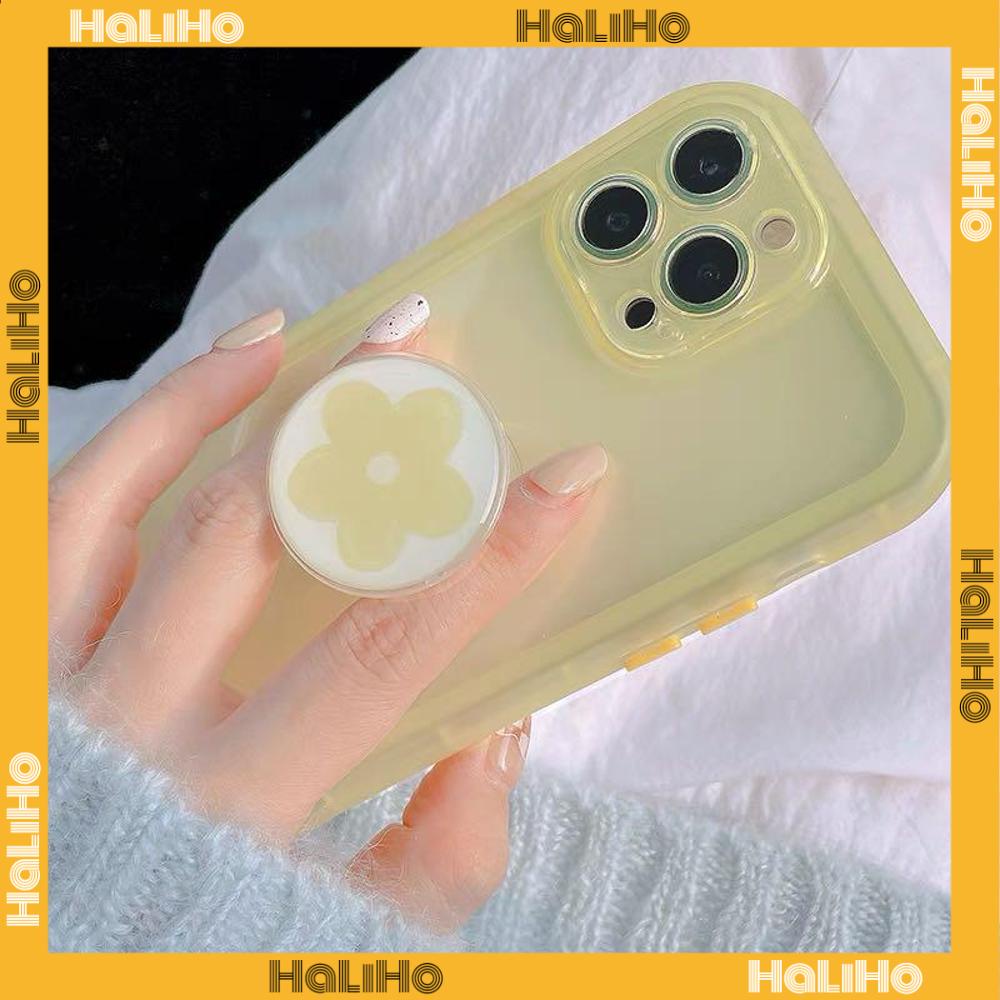 iPhone Case with Grip Cute Folding Stand Clear Case Soft Case TPU Airbag Shockproof Protection Camera Candy Color Compatible For iPhone 14 Pro Max 14 Plus 13 Pro Max 12 11 XR 7Plus