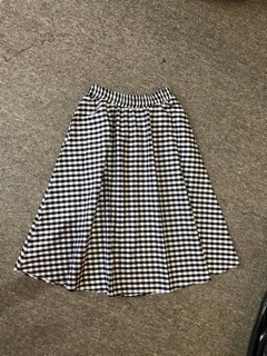 Chân váy midi caro (kèm hình thật)