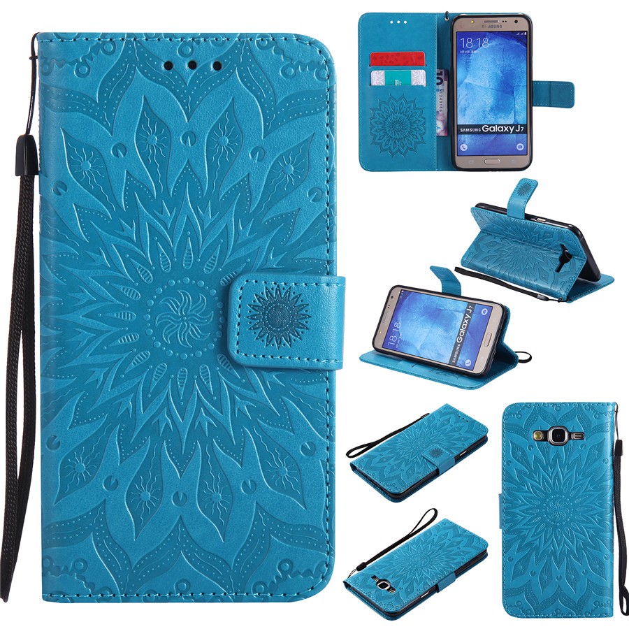 Bao da điện thoại hình hoa hướng dương cho Samsung J7/J7（2016）/J7 Prime | BigBuy360 - bigbuy360.vn