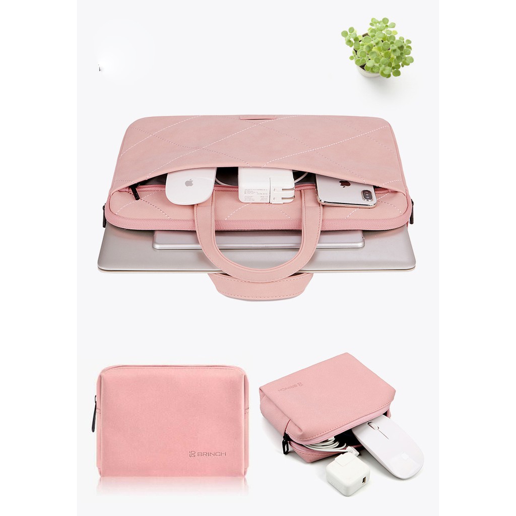 Combo Túi xách + túi đựng sạc Macbook Laptop 13.3&quot; / 15&quot; - T73