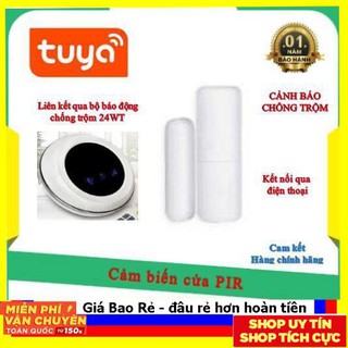 CẢM BIẾN CỬA LẮP THÊM CHO BỘ CHỐNG TRỘM TUYA 24WT - TẦN SỐ 433MHZ