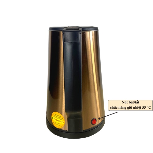 Ấm siêu tốc inox 3 lớp Mitomo ST-631 (1.7L), bình đun siêu tốc giữ nhiệt 55 độ - Hàng chính hãng bảo hành 24 tháng