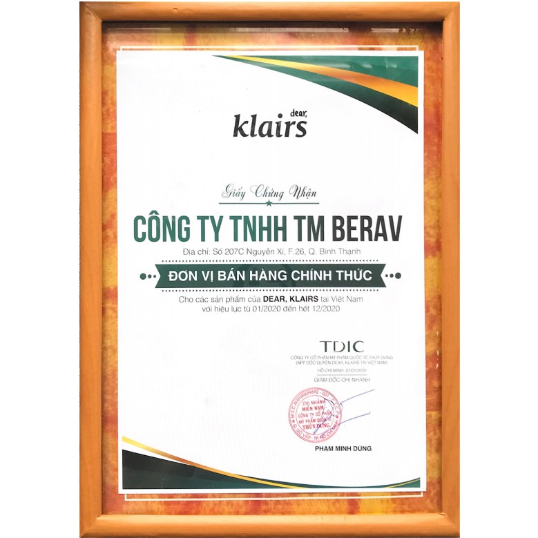 Kem Dưỡng Phục Hồi Da Sau Mụn Dear Klairs Midnight Bule Calming 30 / 60g