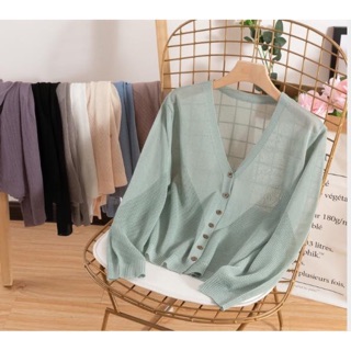 Bk* áo cardigan montergi lưới