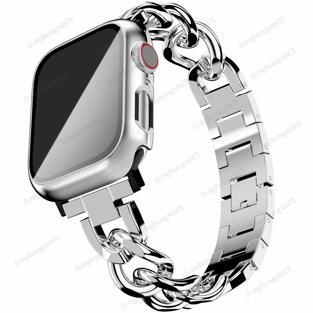 Dây Đeo Thay Thế Bằng Thép Không Gỉ 41Mm 40Mm 38Mm 45Mm 44Mm 42Mm Cho Đồng Hồ Thông Minh Apple watch Series 7 6 5 4 3 SE