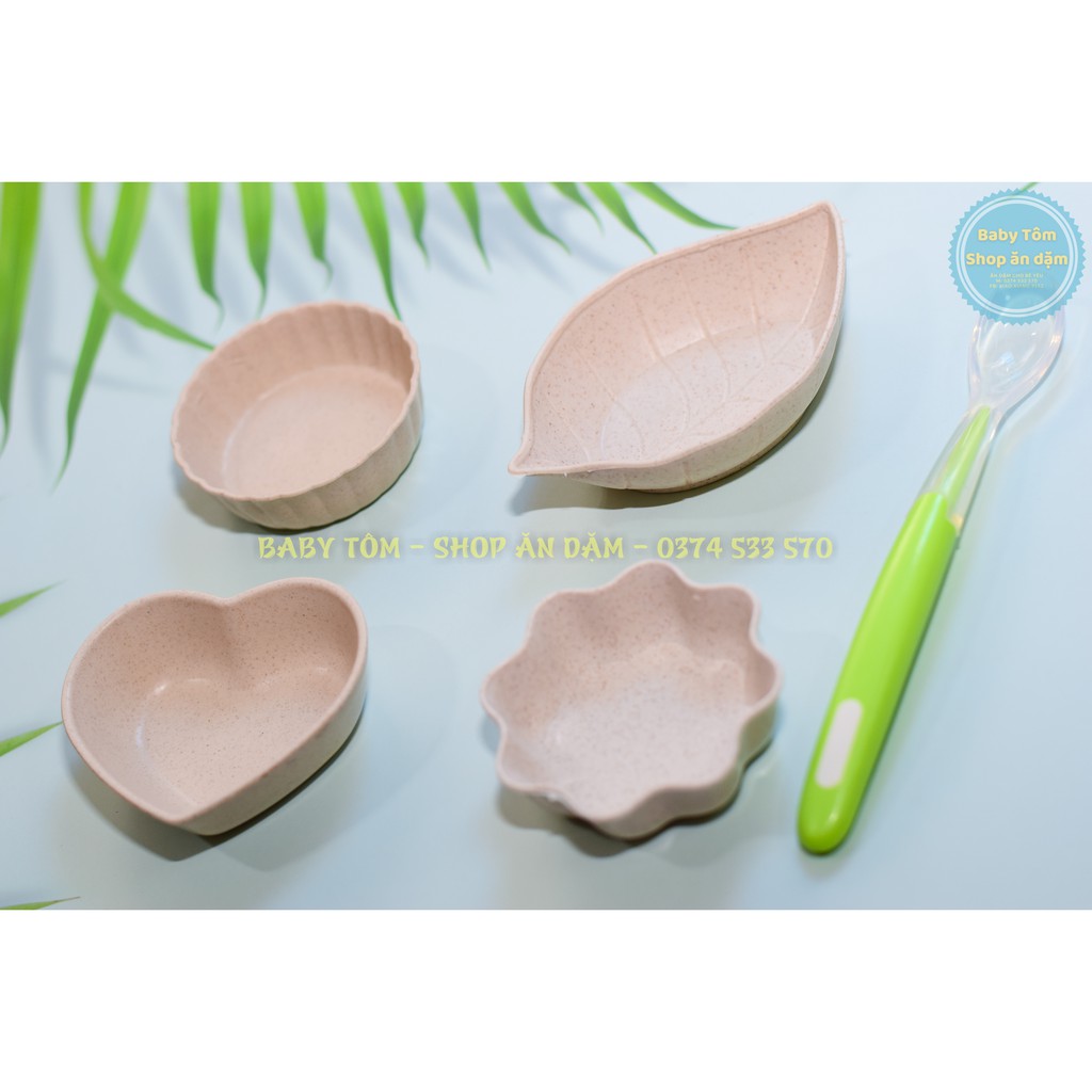 Bát ăn dặm lúa mạch mini cho bé NPP Baby Tôm