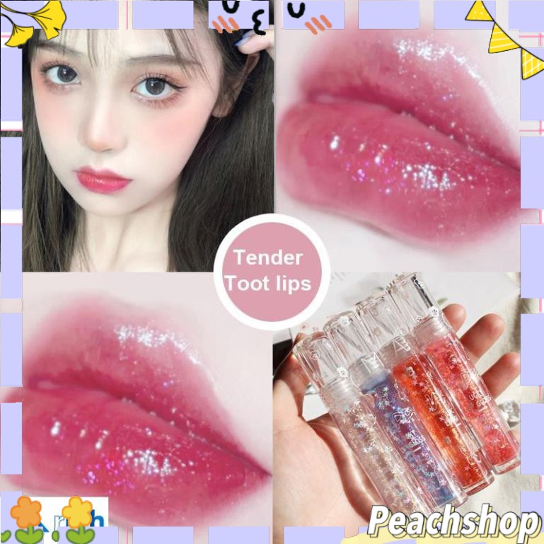 ^PEACHSHOP^ Son Kem Đính Kim Sa Lấp Lánh Dưỡng Ẩm Lâu Trôi | BigBuy360 - bigbuy360.vn
