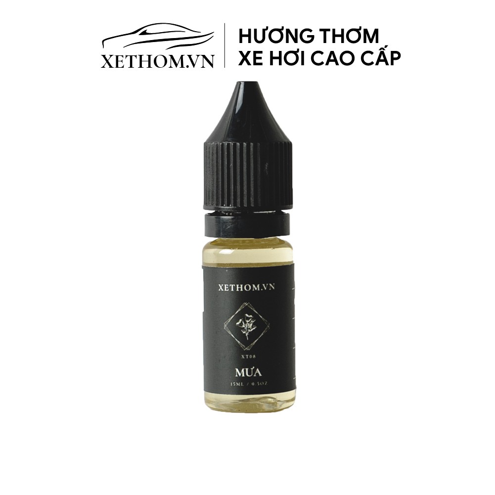 Tinh dầu nước hoa xe hơi cao cấp chai refill 15ml - 12 hương thơm thiên nhiên sang trọng và tinh tế [XETHOM]