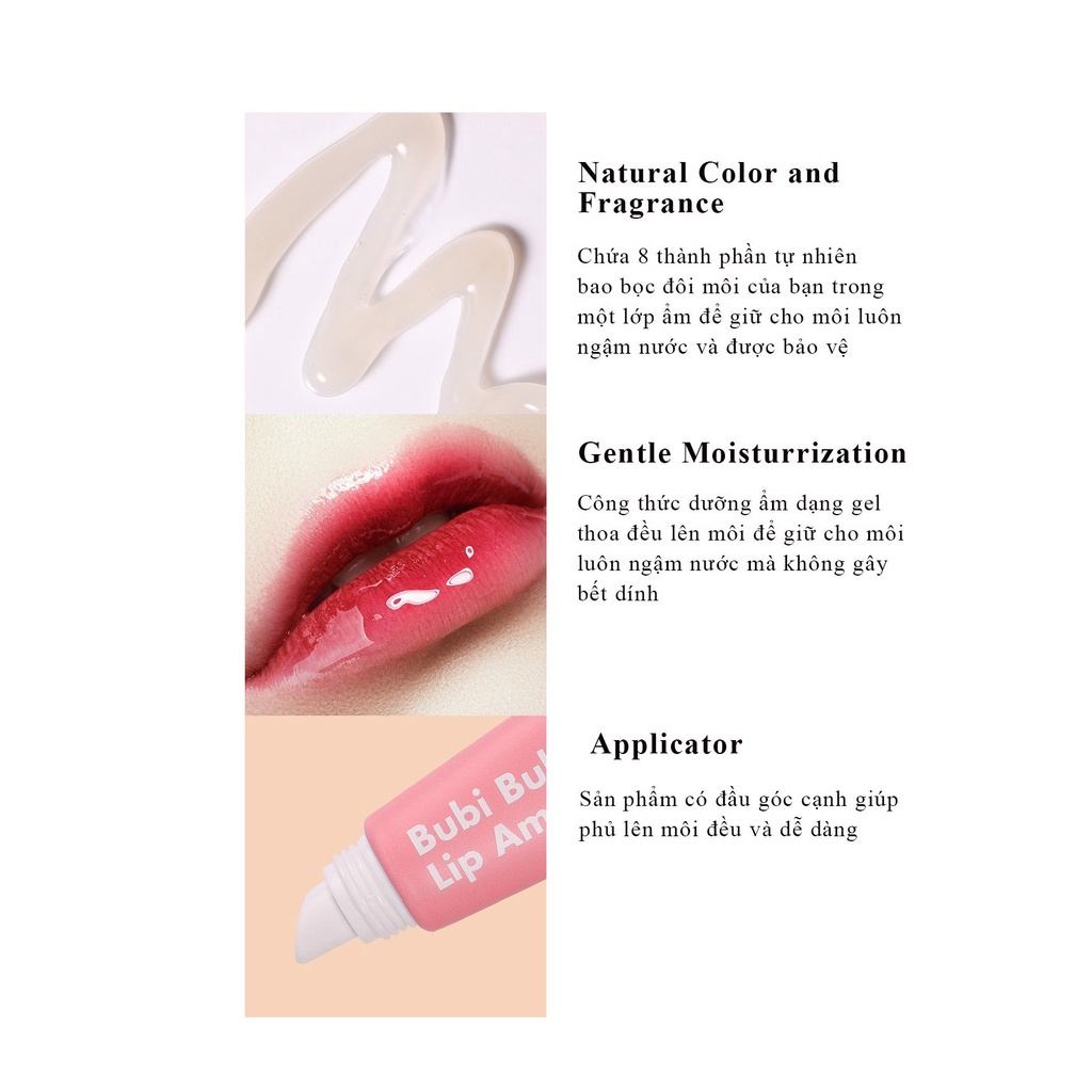 Tinh Chất Dưỡng Môi Căng Mọng Và Dưỡng Ẩm Sâu Unpa Bubi Bubi Lip Ampoule 10g