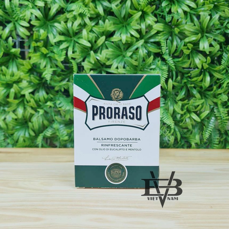 [CHÍNH HÃNG] Dưỡng da sau cạo râu Proraso Aftershave Green Balm 100ml cao cấp Ý