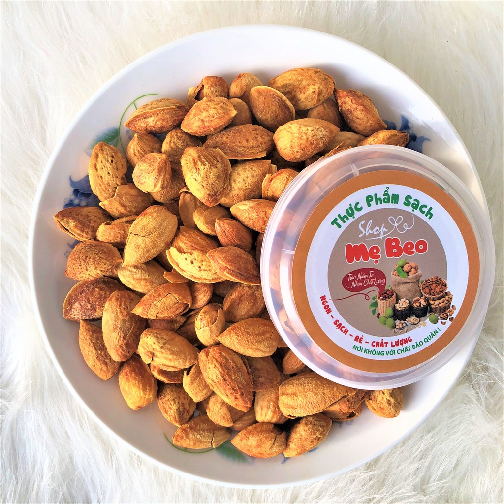 500Gr Hạt Hạnh Nhân Mỹ Rang Bơ Còn Vỏ Siêu Ngon