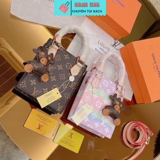 Túi xách nữ kèm phụ kiện có dây đeo size 16cm  - Hana Bag(không hộp)