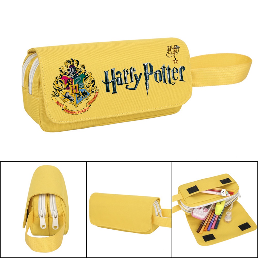Túi Đựng Bút Bằng Vải canvas Hai Lớp Sức Chứa Lớn Họa Tiết harry potter Mẫu Giáo 2023