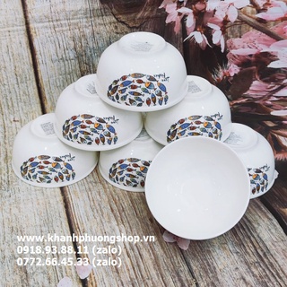 bộ 10 chén sứ cao cấp - bộ chén sứ