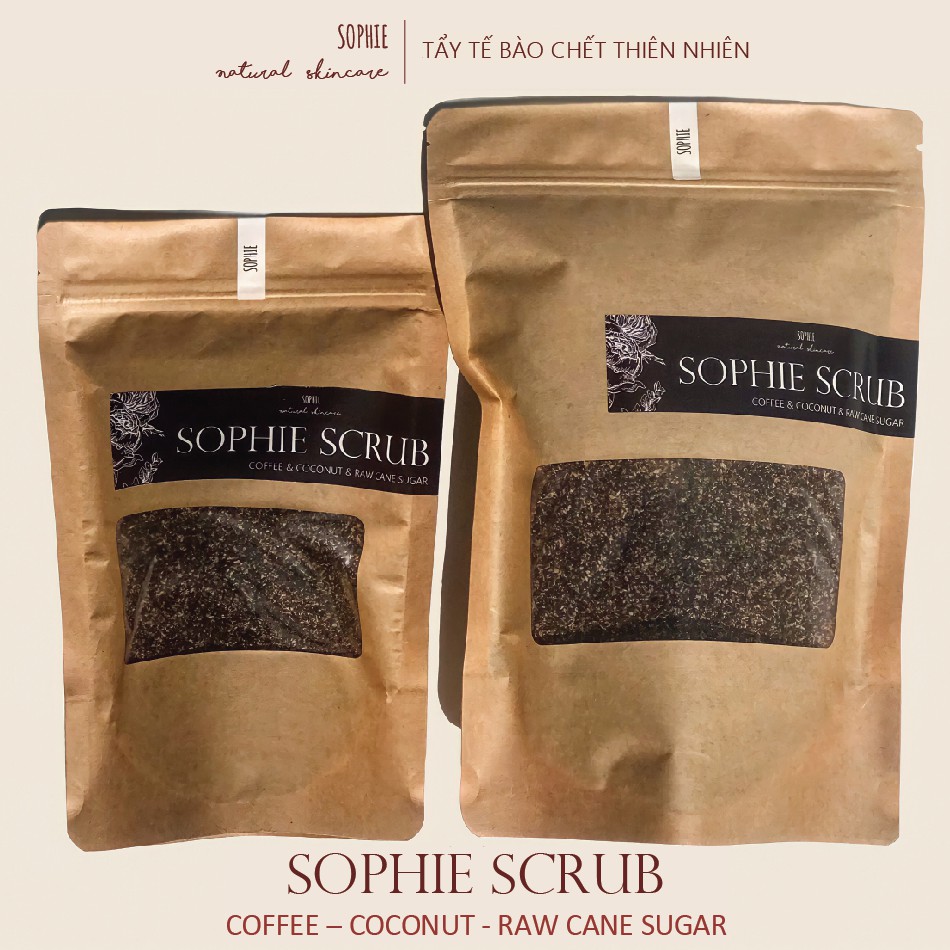 500G Tẩy Tế Bào Chết Sophie Scrub Handmade (kèm muỗng gỗ)