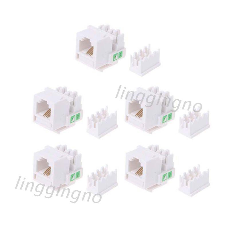 Set 5 Mô Đun Chuyển Đổi Rj11 Network Cat3 Chuyên Dụng