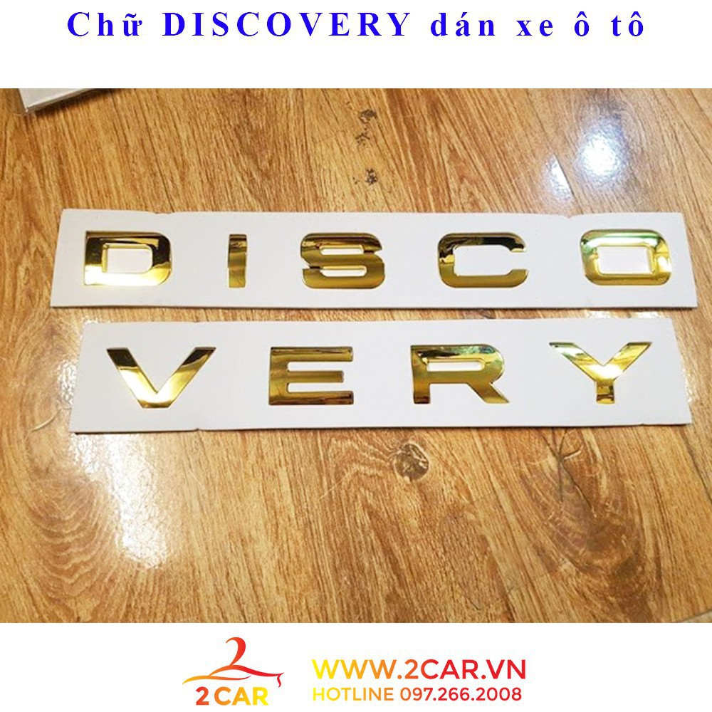 Chữ DISCOVERY dán xe ô tô