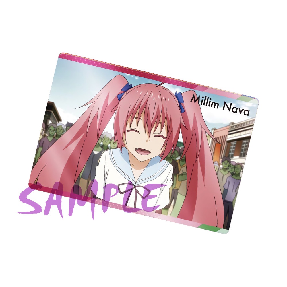 Ảnh card bo góc in hình CHUYỂN SINH THÀNH SLIME Tensei-shitara Slime datta ken M2 thẻ bo viền 5*8cm anime chibi