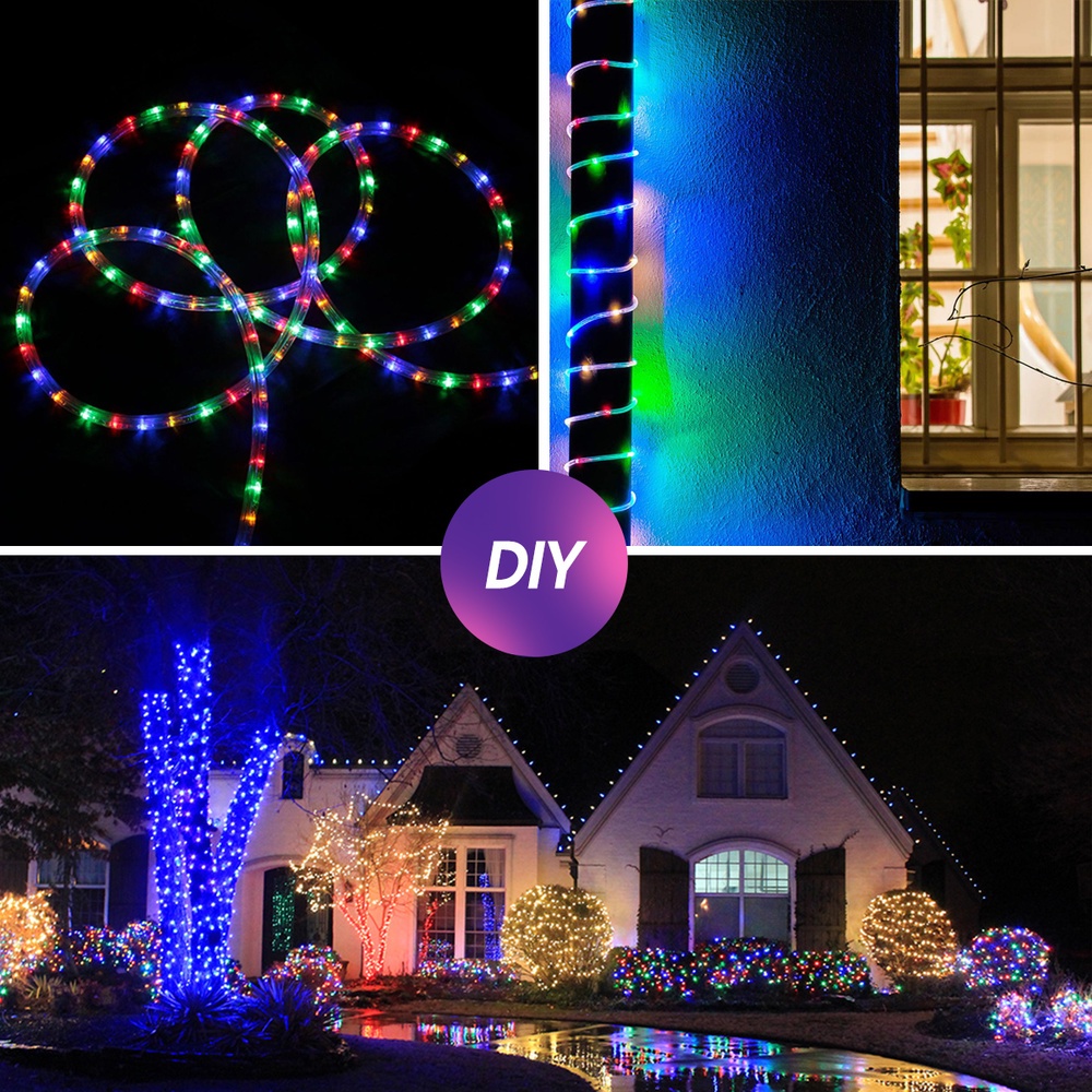Dây Đèn Led 7/12M Trang Trí Bằng Đồng Có Điều Khiển Từ Xa