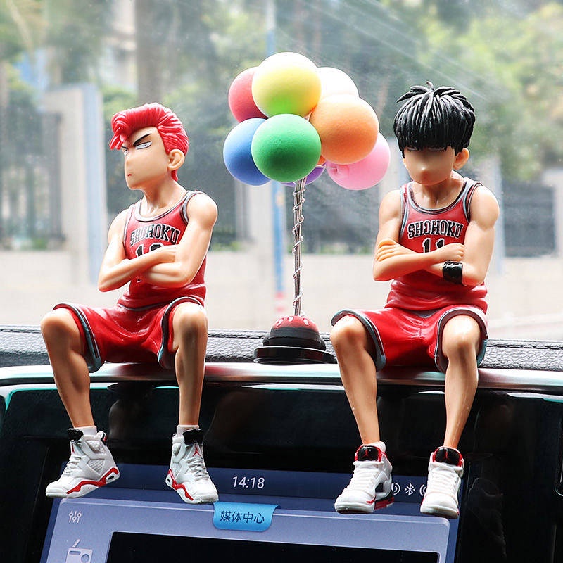 Car Decoration High-End Boys Hanamichi Sakuragi Slam Dunk Car Interior Decorations Personality Creative Center Console Decoration car accessories aWYZ