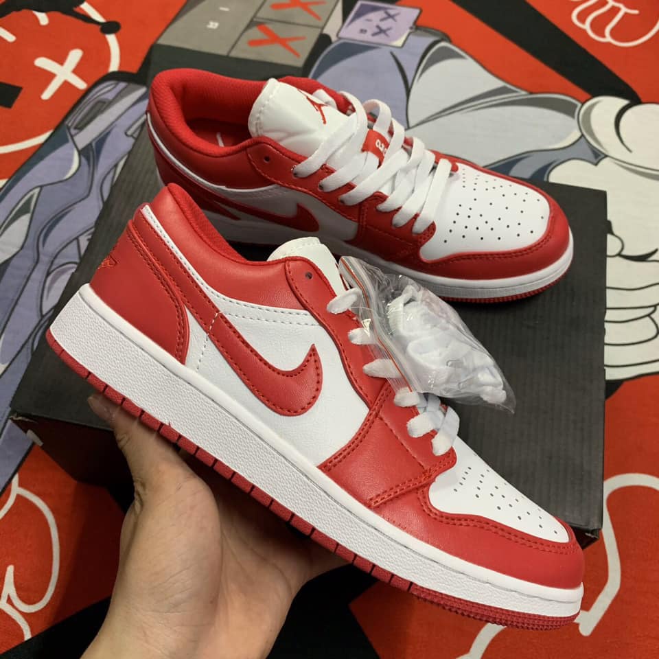 GIÀY JORDAN LOW GYMER ĐỎ TRẮNG CAO CẤP FULL BOX