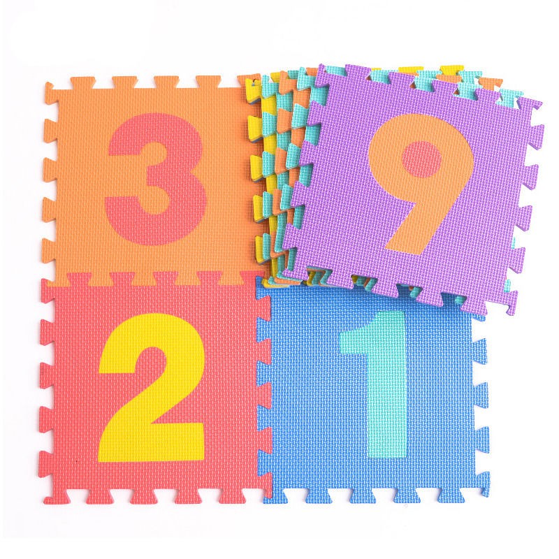 TR❤Thảm lắp ghép số và chữ cái gồm 10 mảnh