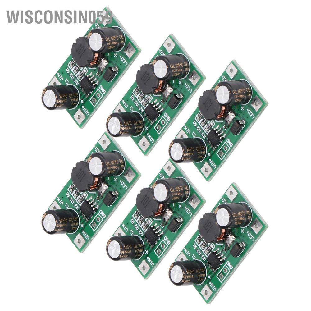 [Hàng Sẵn] Mô-đun trình điều khiển LED 6PCS 3W / 2W 700mA PWM Làm mờ dòng điện không đổi Đầu vào DC 5-35V【Wisconsin059】