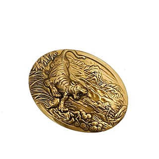 Mặt khóa thắt lưng goat m960 màu vàng- bạc