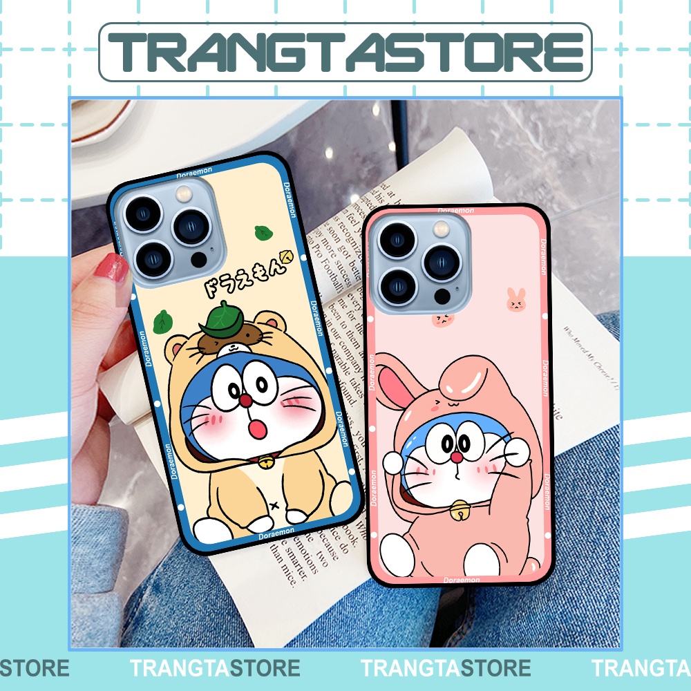 Ốp iphone 13 13 Pro 13 Pro Max 13 Mini in hình cặp đôi doremon, hổ, khủng long dễ thương