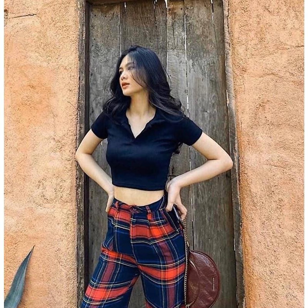 [JOSE10PTDGIẢM10% TĐ10K ĐƠN700K] áo croptop nữ tay ngắn có cổ - áo croptop kiểu polo | BigBuy360 - bigbuy360.vn