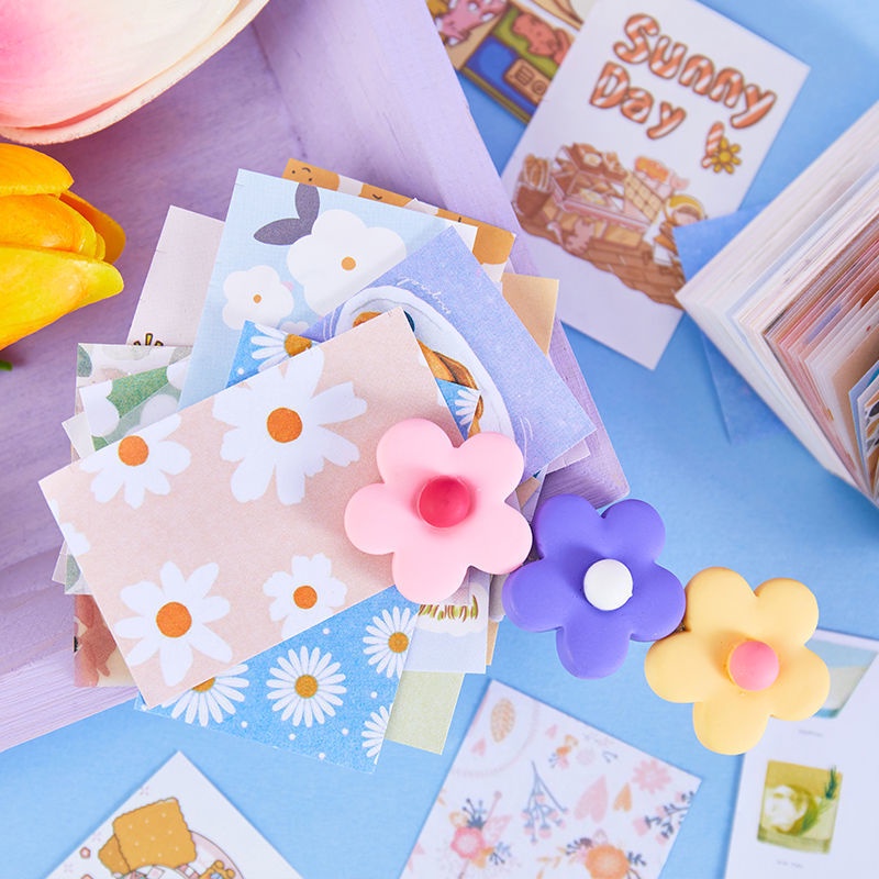 Giấy ghi chú dán nền trang trí 200 tờ HD161-K79 DIY Sổ tay, Crafts, Scrapbook, Journal, Diary, Planner, Wal Seal Ect