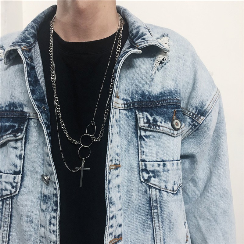 Vòng Cổ Mặt Chữ Thập Phong Cách Hip Hop Thời Trang Cho Nam Và Nữ